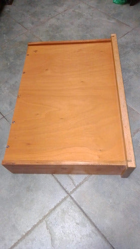 Cajon Cajones Madera Manija Bronce 65x13x43 Zona Caballito 2