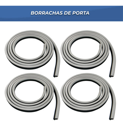 Kit Borracha 4 Portas Cinza E Mala Gm Ipanema 1989 A 1998 1