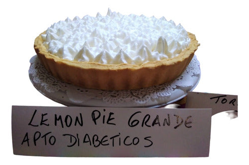 Lemon Pie Apto Diabeticos Merengue Italiano Casero Unica!! 0