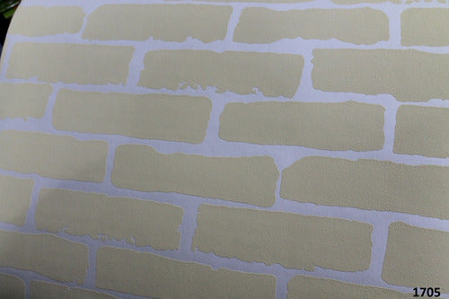 Le Monde Yellow Brick Adhesive Washable Wallpaper 53 Cm 4