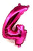 Tu Mundo Metallic Number Balloons 41 cm Fuchsia 5