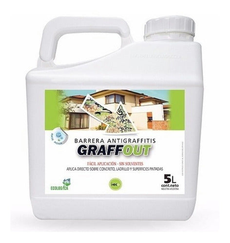 Barrera Anti Graffiti Graffout Ecologico 5 Litros 0