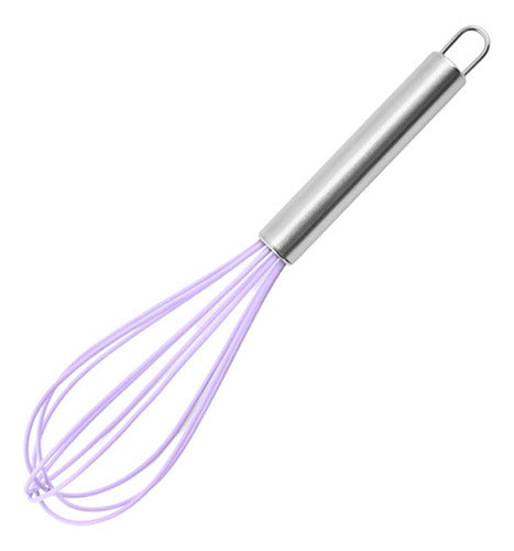 Silicone Manual Whisk with Steel Handle by Carol Reposteria 6