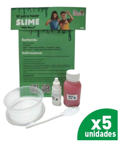 Combo X5 Kit of Slime Miki Moco Chemistry Science for Kids +4 1