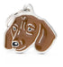 My Family Brown Engraved Dachshund Identification Tag 0