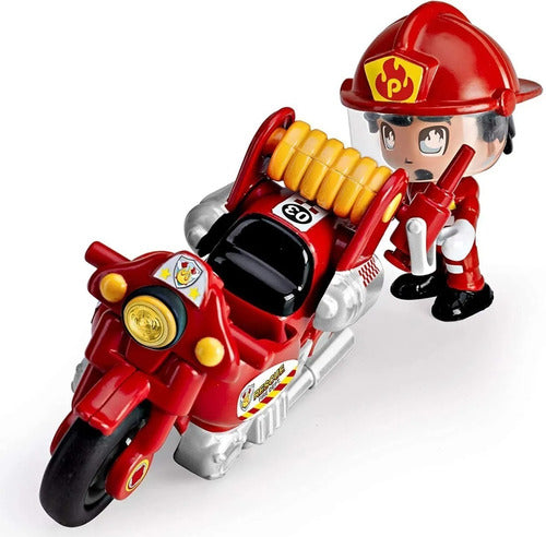 Pinypon Action Moto Bombero C/fig 15636 Sobreruedasjuguetes 3