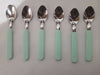 Set of 6 Plastic Handle Teaspoons 16