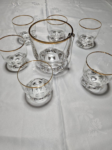 Generic Whisky Set with Cooler, 6 Glasses, and Tongs - New, Unused 5