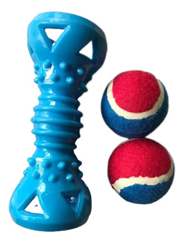 Just Impo Dog Chew Toy with Two Removable Balls 4