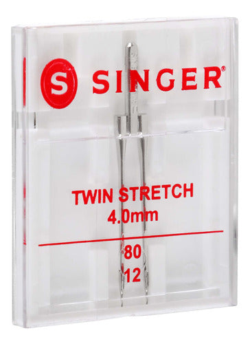 Singer Universal Twin Stretch Sewing Machine Needle 4.0mm 80/12 3