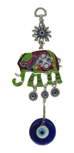 Almacen Astral Beautiful Turkish Eye Elephant Protective Pendant 0