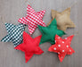 Christmas Fabric Ornaments Set of 6 Holiday Decorations 3