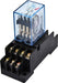 Industrial Relay Kit + DIN Rail Removable Auxiliary Relay MY4N 220V AC with LED 0