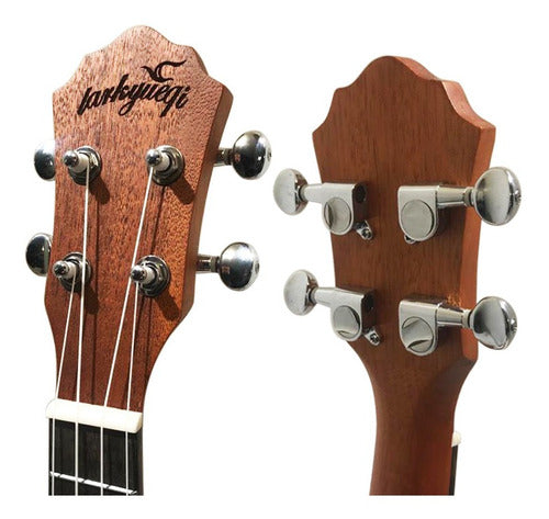 LARKYUQI Concert Ukulele - Wood Colors + Case 4