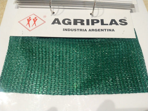 Agriplas Media Sombra 4.20 X 5 M + 20 Ganchos - Verde 80% 1