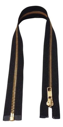 YKK Metal Bronze Zippers Removable 50cm 0