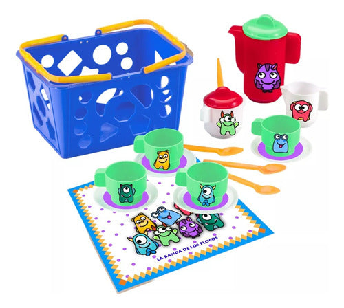 Juego Set De Te Canasta Tetera Cod 12225 Lonny Toys 0