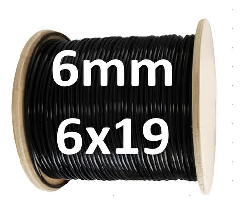 FERRI VENTAS Gym Multigym Cable 6 Mm X 4 Mtr + 2 end caps 0