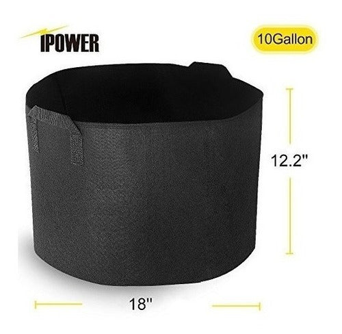 Ipower - 10-Pack 10-Gallon Fabric Grow Bags 1