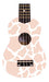 Parquer Soprano Ukulele Animal Print Design + Case + Pick 0