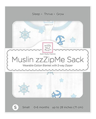 SwaddleDesigns Cotton Muslin Sleep Sack with Zipper 3