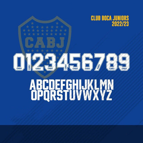 Boca Juniors Typography 2023 and Editable Vector 0