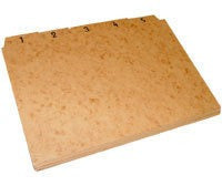 Indice Para Fichario 1 A 31 6x9 Cartao Kraft 0