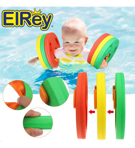 Set X6 Anillos Flotadores Alitas Brazos Piscina Niños El Rey 4