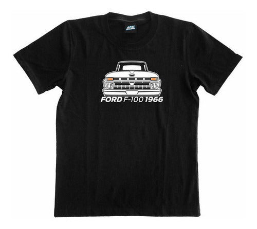 Ford 7XL 161 F-100 1966 Front Ironworker T-shirt 0