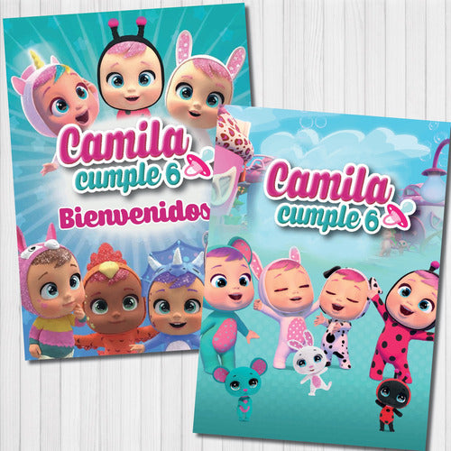 Kit Imprimible Personalizado Bebes Llorones Candy Cumple 4