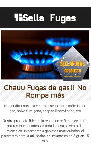 Tapa Fugas Para Gas Natural Resina Sella Cañerias 25 Litros 0