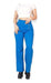 La Moda De Ciro Wide Leg Oxford Pants with Button Detail 1