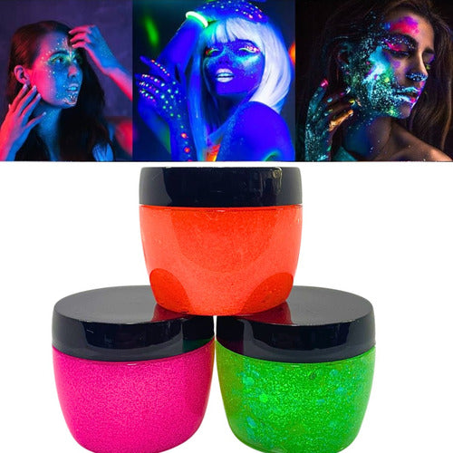 COSMETICOSCYK.AR Fluo UV Neon Makeup Paints for Face and Body Party 0