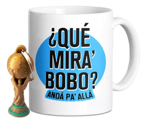 Enmana3d Ceramic Mug That Looks Dumb Messi Go Away + Keychain Cup 0