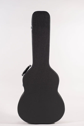 Hard Case Acoustic Guitar Wood Faux Leather 1
