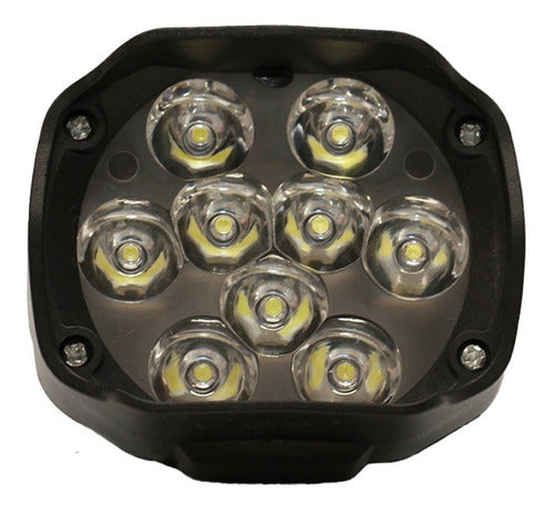 Auxiliary LED Spotlight 27W 12V 24V Off Road - 9 LEDs - 8x6cm 1