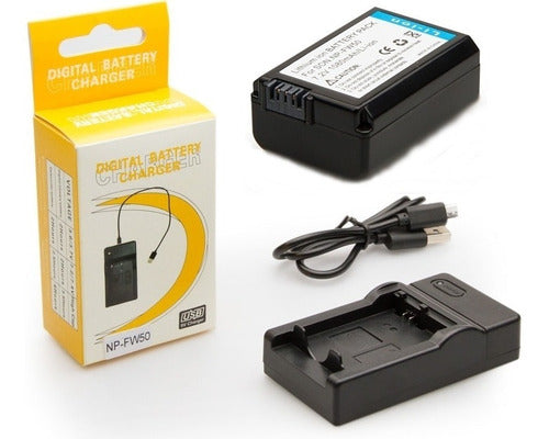 Volt Power NP-FW50 1080mAh Battery Kit with USB Charger 0