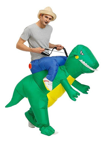 By Estilo Home Inflatable Adult Dinosaur Costume for Fun Parties 2