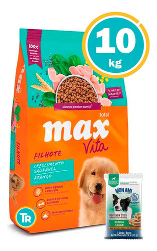 Max Premium Special Growth Healthy 10 kg + Cow Ears + Free Shipping 1