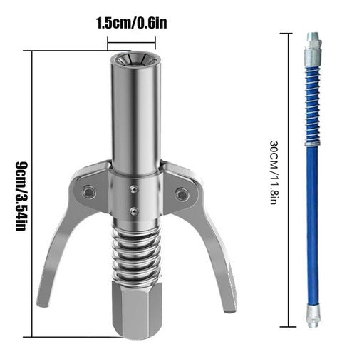 Acoplador De Graxa De Aço Inoxidável De Injeção De De 1