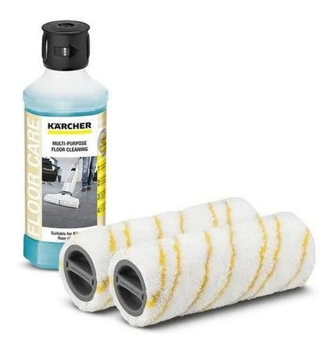 Kärcher FC5 Floor Cleaner Detergent + Yellow Roller Kit 0