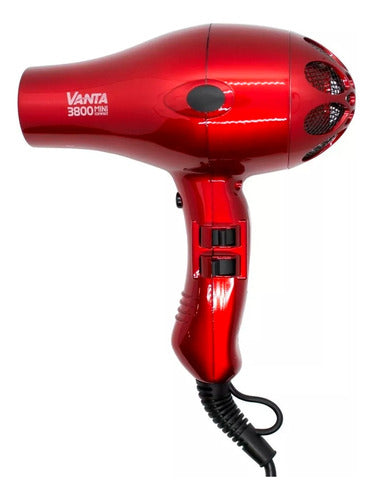 Vanta Professional Hair Dryer 3800 Mini Compact Red 1