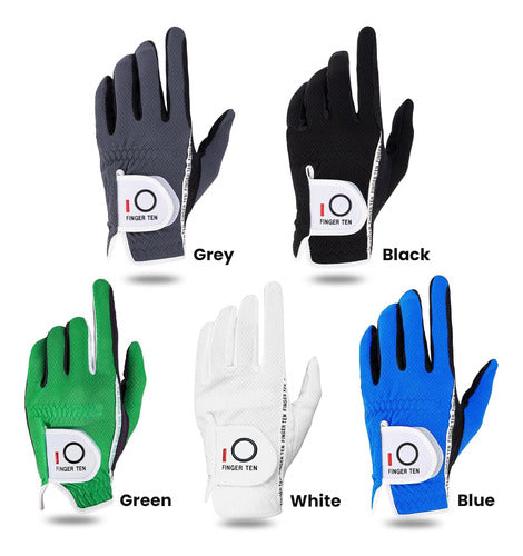 Finger Ten Mens Raingrip Guantes Golf Zurdo Talle Xl 1