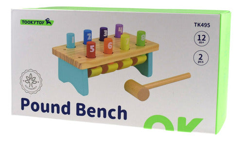 Tooky Toy Wooden Hammering Bench Toy 1