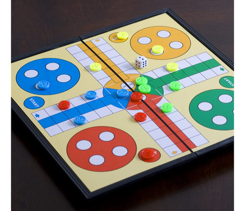 Juego De Ludo Clásico Magnético Tablero 18x18 Ltf Shop 4