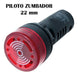 TBCin Indicator Ojo Buey Zumbador Buzzer 220V with Red LED Diameter 22mm 3