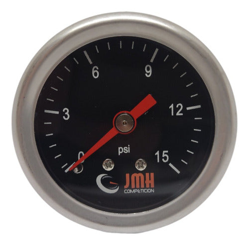 JMH Fuel Pressure Gauge 40mm 15 Psi Egs 0