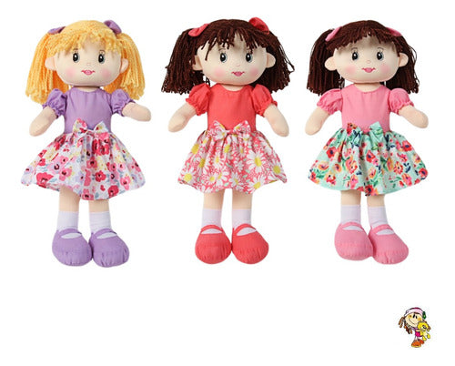 Tws Musical Plush Doll with Colorful Floral Dress 3