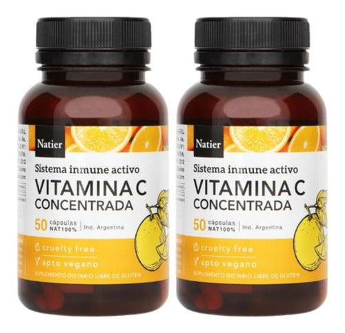 Natier Pure Concentrated Vitamin C X50 Capsules - 2 Units 0