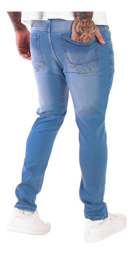 Stretch Denim Jeans Pants with Semi Skinny Fit 1